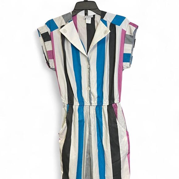 Vintage Pea Patch 80s striped jumpsuit size 13 fits S/M - Picture 6 of 8